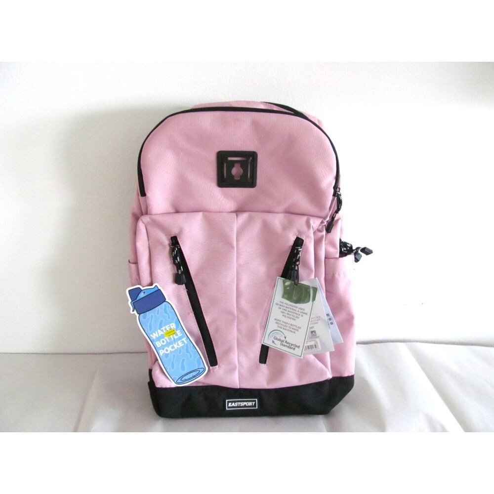 Eastsport Unisex Pink and Black Academic Backpack New